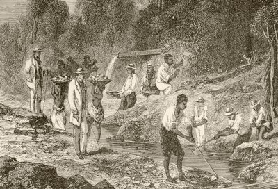Panning for diamonds by English School